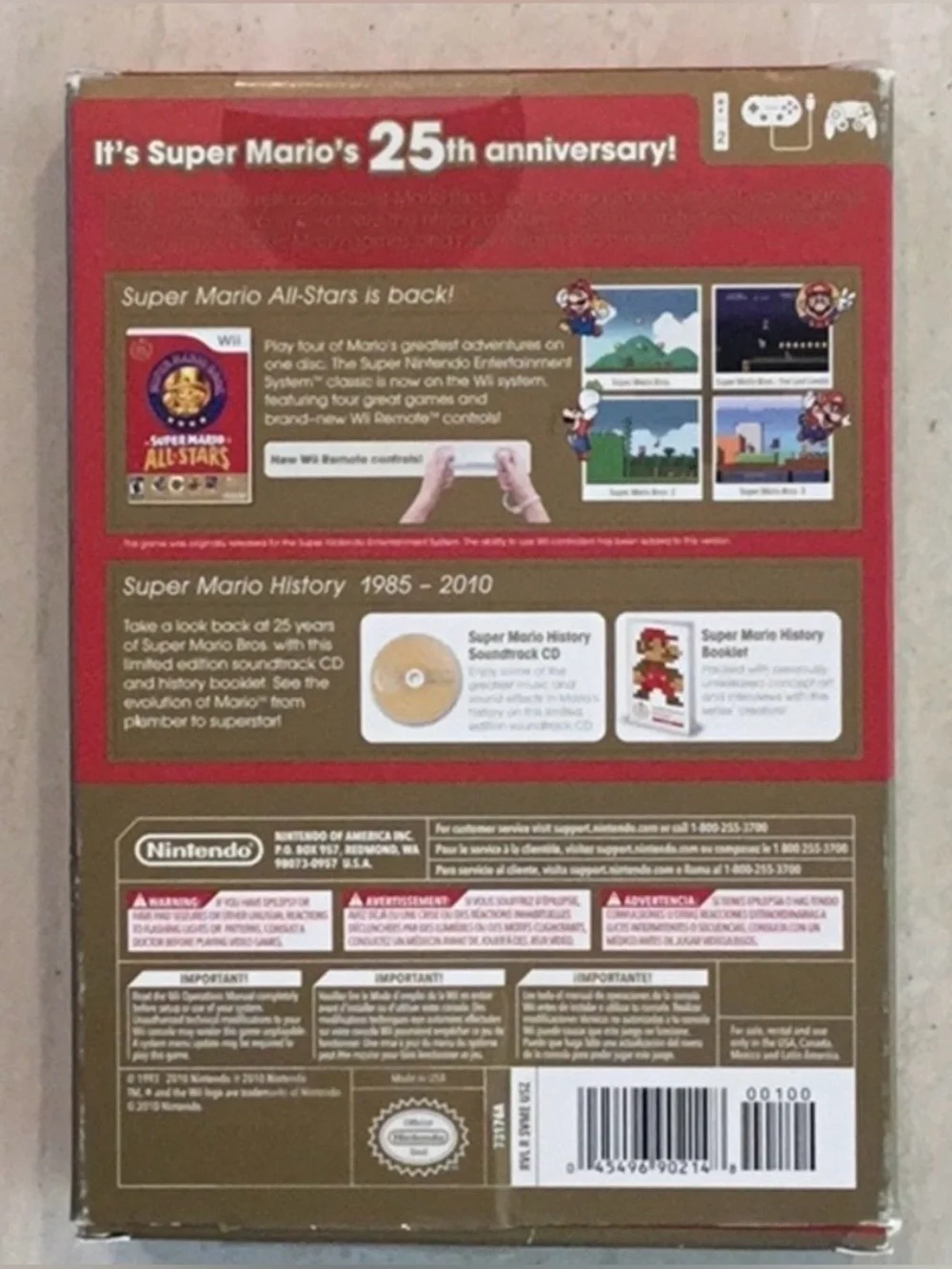 Super Mario All Stars Limited Edition 25th Anniversary Nintendo Wii Game CiB